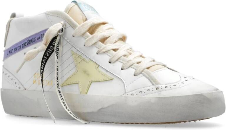 Golden Goose Mid Star Classic hoge sneakers White Dames