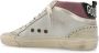 Golden Goose Zilver Paarse Witte Sneaker met Gebruikte Look Beige Dames - Thumbnail 5