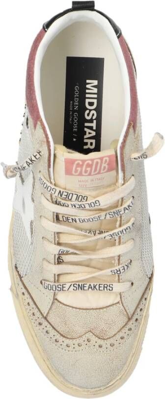 Golden Goose Mid Star hoge sneakers Beige Dames