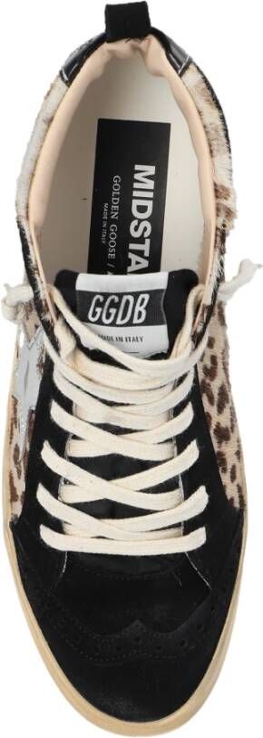 Golden Goose Mid Star hoge sneakers Zwart Dames