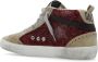 Golden Goose Low-Top Sneakers Mid Star Glitter Sneakers With Contrasting Star in rood - Thumbnail 9