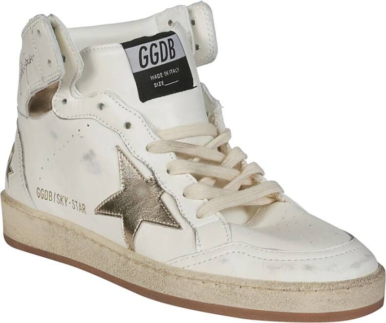 Golden Goose Nappa Gelamineerde Ster Sneakers White Dames