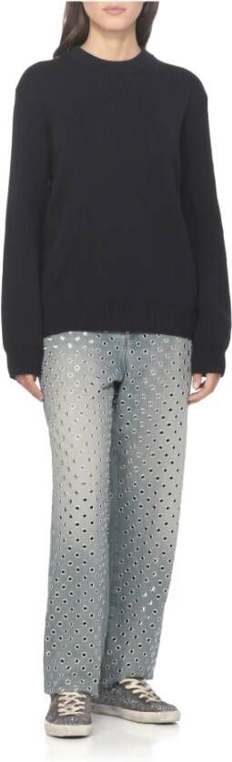 Golden Goose Paarse Glitter Leren Sneakers Vrouw
