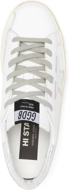Golden Goose Platform Leren Sneakers Hi Star White Dames