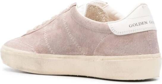 Golden Goose Poederroze Sneakers met Contraststiksels Pink Dames