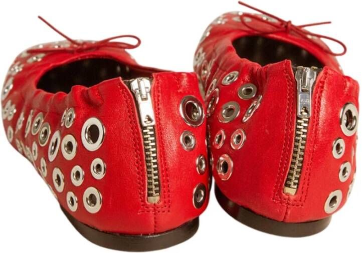 Golden Goose Rode leren studschoenen