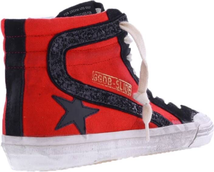 Golden Goose Rood Zwart Slide Sneaker Red Dames