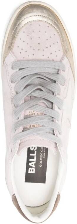 Golden Goose Roze Suède Ster Patch Sneakers