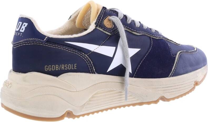 Golden Goose Stijlvolle Running Sole Nylon Sneakers Blauw Heren