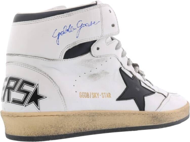 Golden Goose Sky Star Nappa Upper Sneakers Wit Heren