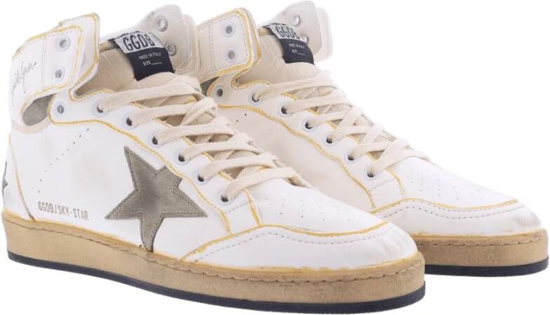 Golden Goose Sky Star Sneaker Wit Geel White Heren