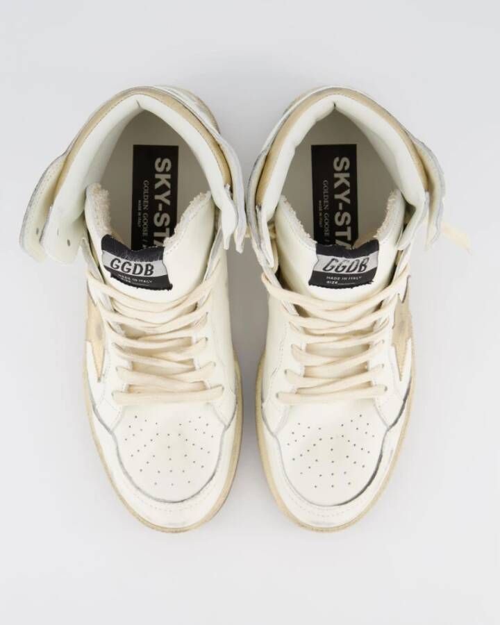 Golden Goose Sky Star Sneaker Wit Goud White Dames