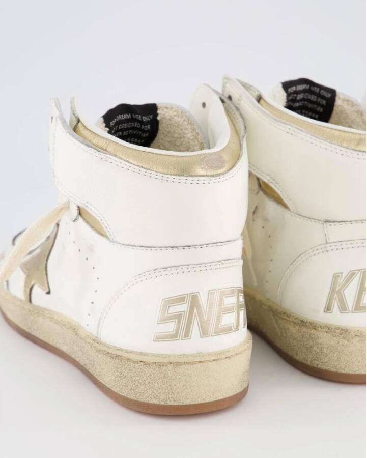 Golden Goose Sky Star Sneaker Wit Goud White Dames