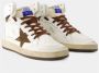 Golden Goose Sky-Star Nappa Leren Sneakers White Heren - Thumbnail 9