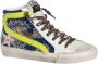 Golden Goose Low-Top Sneakers Dames Slide Satin With Hibiscus Crys in wit - Thumbnail 7