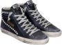 Golden Goose Zwarte Leren Distressed Studded Sneakers Black Dames - Thumbnail 4