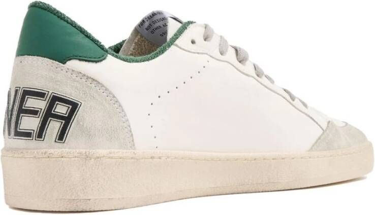 Golden Goose Sneaker met suède reliëfhak en rubberen zool