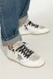 Golden Goose Zilveren Leren Sneakers Wit Zwart White Dames - Thumbnail 2