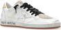 Golden Goose Zilveren Leren Sneakers Wit Zwart White Dames - Thumbnail 4