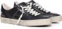 Golden Goose Zwarte leren vetersneakers rubberen zool Black Heren - Thumbnail 2