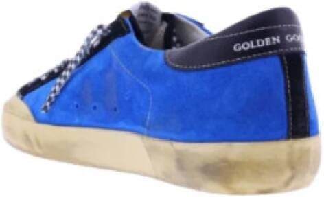 Golden Goose Super-star Penstar Suede Sneakers Blauw Dames