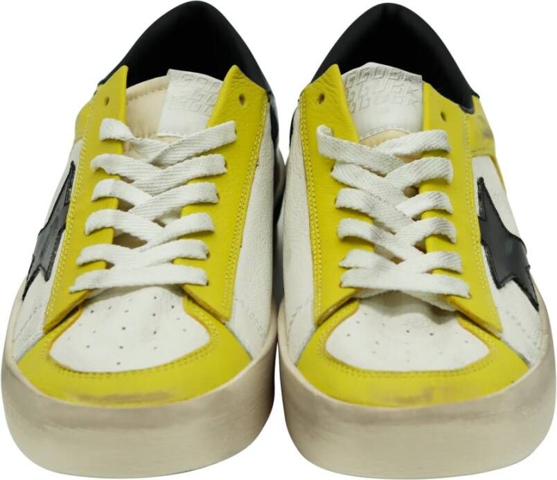 Golden Goose Stardan Toe Citronelle White Black Color-block Sneaker Geel Heren