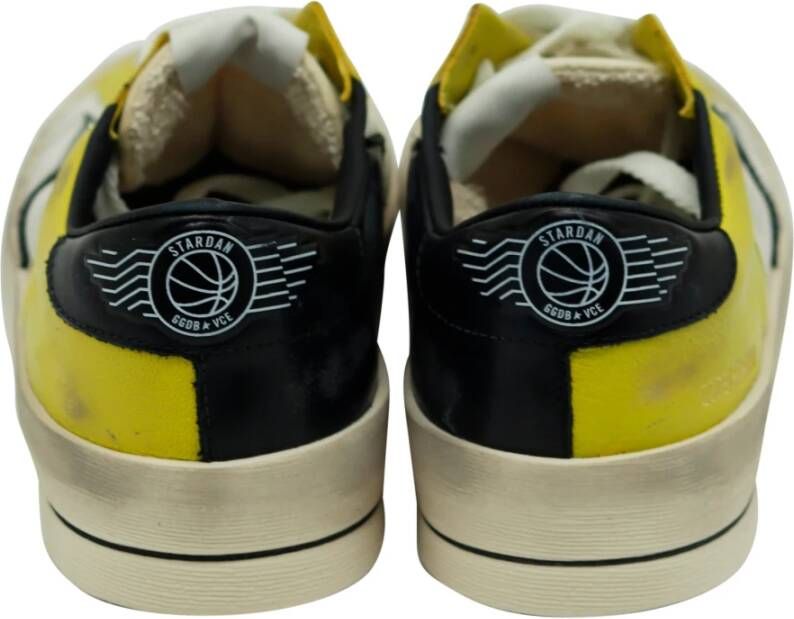 Golden Goose Stardan Toe Citronelle White Black Color-block Sneaker Geel Heren