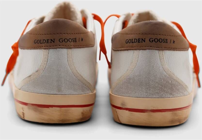 Golden Goose Vintage Finish Leren Ster Sneakers Geel Heren