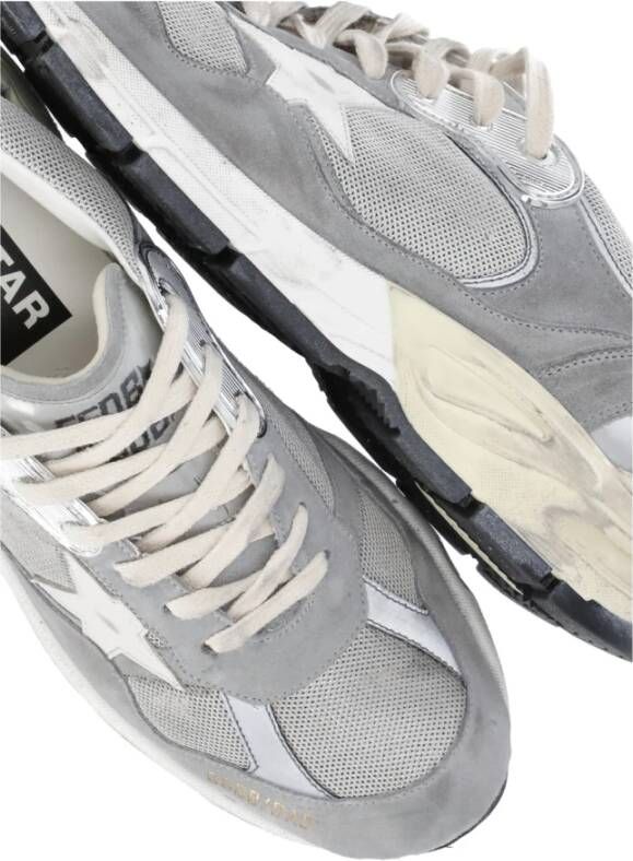 Golden Goose Leren Sneakers Gray Heren