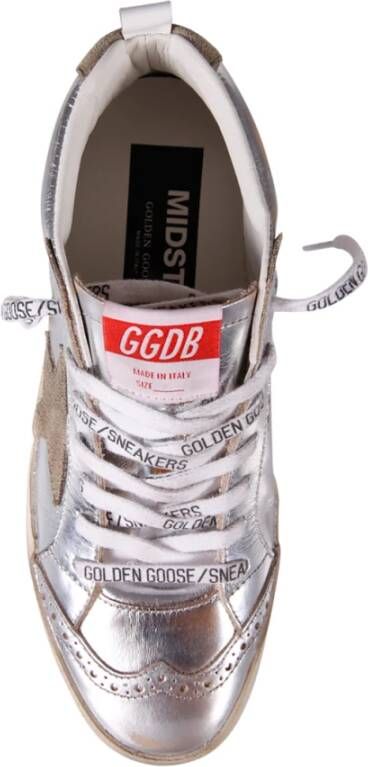 Golden Goose Sneakers met gelamineerd bovenwerk en ster- en golfdesign Grijs Dames