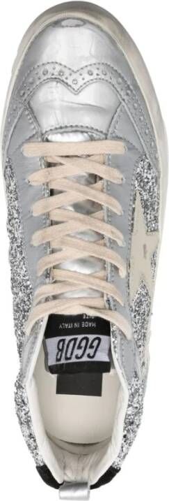 Golden Goose Glitter Midstar Sneakers Grijs Dames