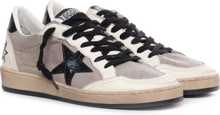 Golden Goose Grijze Leren Sneakers voor Heren Grijs Heren