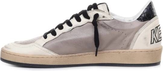 Golden Goose Grijze Leren Sneakers voor Heren Grijs Heren