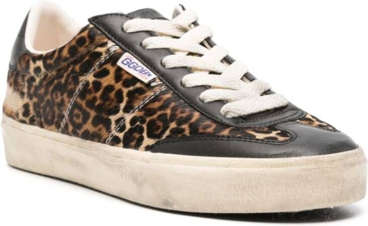 Golden Goose Sneakers met Luipaardprint en Zwarte Details