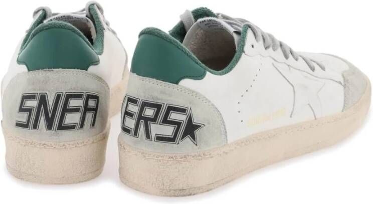 Golden Goose Sneakers van gebruikt-effect leer met contrasterende details White Heren