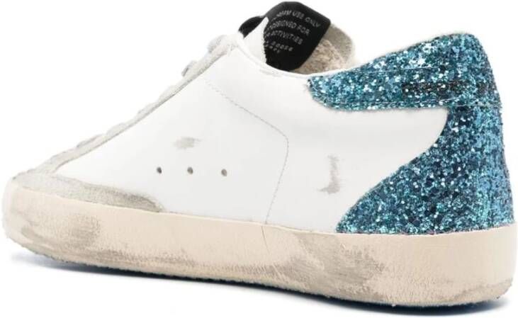 Golden Goose Super-Star Versierde Leren Sneakers Wit Dames