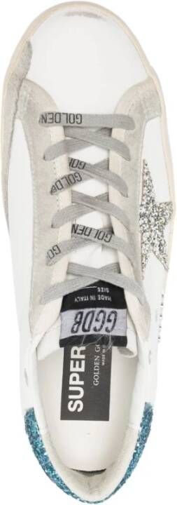 Golden Goose Super-Star Versierde Leren Sneakers Wit Dames