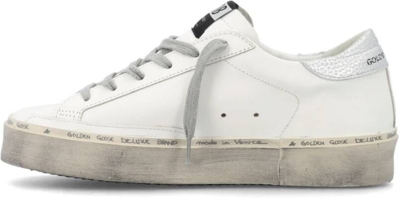 Golden Goose Witte Zilveren Leren Sneakers White Dames - Foto 4