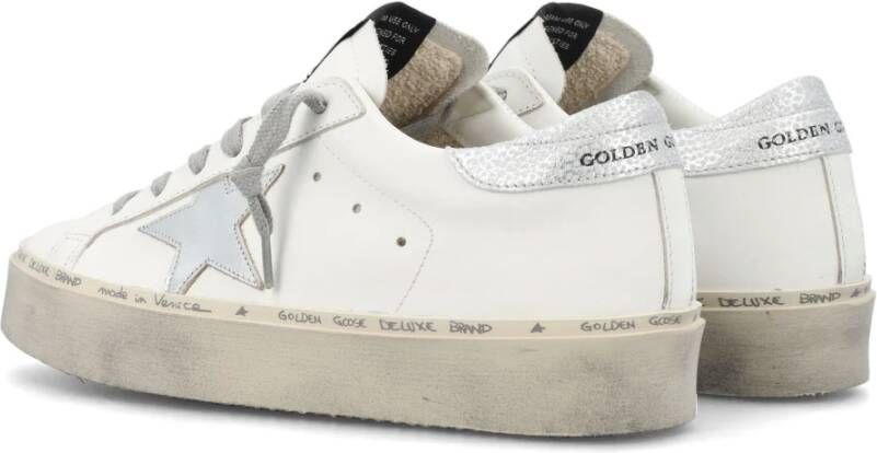 Golden Goose Witte Zilveren Leren Sneakers White Dames - Foto 5