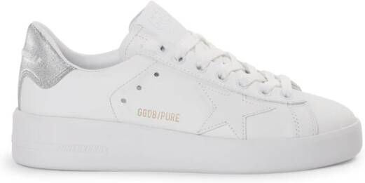 Golden Goose Witte Leren Sneakers met Elegante Sterdetail Wit Dames