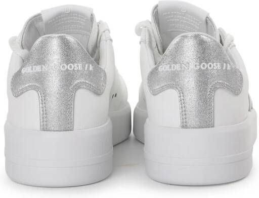 Golden Goose Witte Leren Sneakers met Elegante Sterdetail Wit Dames