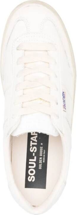 Golden Goose Distressed Leren Sneakers Wit Dames