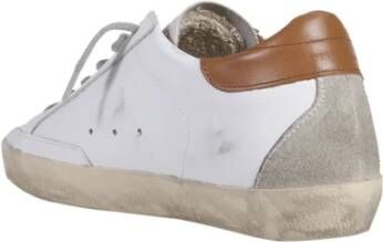 Golden Goose Leren Bovenwerk en Suède Ster Sneakers Wit Dames