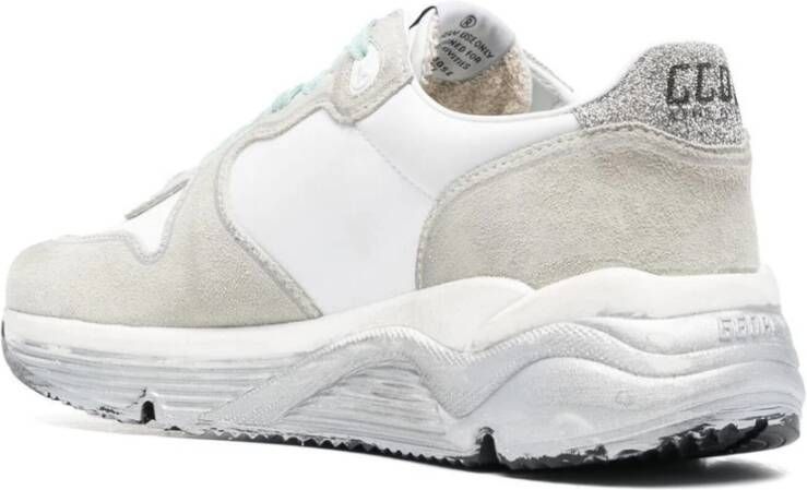 Golden Goose Verhoog je sneaker game met Swarovski Crystal Running Sole sneakers Wit Dames