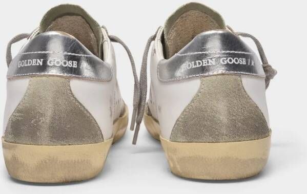 Golden Goose Vintage Leren Super-Star Sneakers Wit Dames