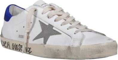 Golden Goose Heren Lichtblauwe Lamsskin Jas met Witte Mouwen Wit Heren - Foto 5