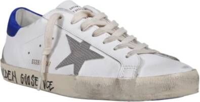 Golden Goose Super-Star Leren Sneakers Wit Heren