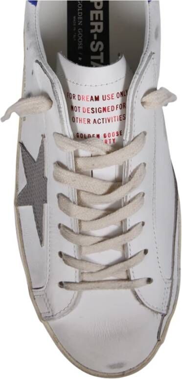 Golden Goose Super-Star Leren Sneakers Wit Heren