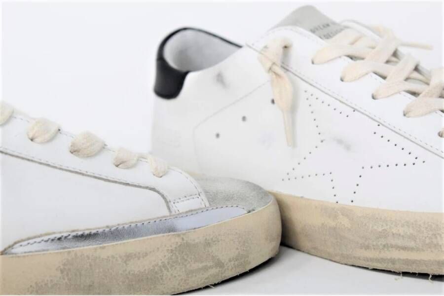 Golden Goose Witte Leren Superstar Sneakers Wit Heren