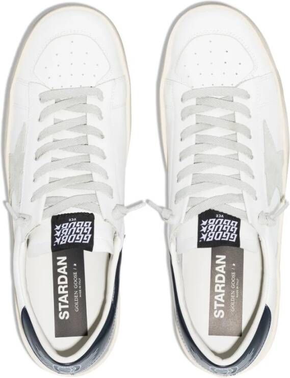 Golden Goose Star-Patch Lace-Up Sneakers Wit Heren